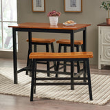 Farmhouse 4 Seater Bar Dining Set - NH330692