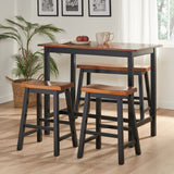 Farmhouse 4 Seater Bar Dining Set - NH330692