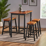 Farmhouse 4 Seater Bar Dining Set - NH330692