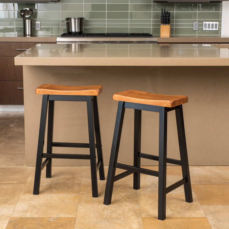 Saddle Wood 29-Inch Barstool (Set of 2) - NH520692