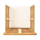 Outdoor Modern Acacia Wood 8 Seater Chat Set with Cushions - NH693113