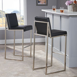 30-Inch Bonded Leather Barstool (Set of 2) - NH516692