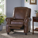 Brown Leather Cigar Recliner - NH216692