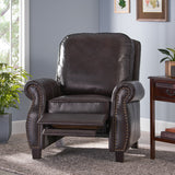 Brown Leather Cigar Recliner - NH216692