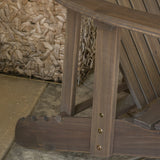 Outdoor Reclining Wood Adirondack Chair with Footrestst - NH256692