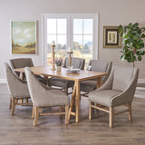 Farmhouse 7 Piece Wood Dining Set - NH761103