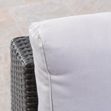 Outdoor 7 Seater Wicker Sectional Sofa Set with Cushions - NH157403