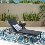 Modern Outdoor Adjustable Chaise Lounge with Cushion - NH032013