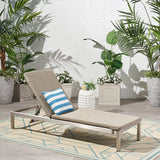 Modern Outdoor Adjustable Chaise Lounge with Cushion - NH032013