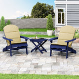 Outdoor 2 Seater Acacia Wood Chat Set with Water Resistant Cushions - NH010313
