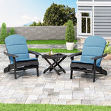 Outdoor 2 Seater Acacia Wood Chat Set with Water Resistant Cushions - NH010313