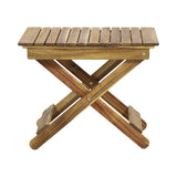 Outdoor 2 Seater Acacia Wood Chat Set with Water Resistant Cushions - NH010313