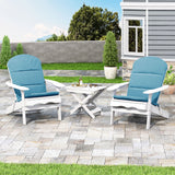 Outdoor 2 Seater Acacia Wood Chat Set with Water Resistant Cushions - NH010313