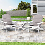 Outdoor 2 Seater Acacia Wood Chat Set with Water Resistant Cushions - NH010313