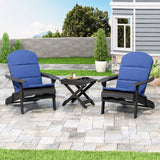 Outdoor 2 Seater Acacia Wood Chat Set with Water Resistant Cushions - NH010313