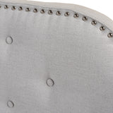 Light Grey Fabric Queen/Full Headboard - NH029892