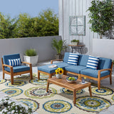 4-Seater Sectional Sofa Set For Patio with Club Chair - NH782703