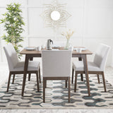 Natural Walnut Finish 50-inch Rectangular 5 Piece Dining Set - NH553992