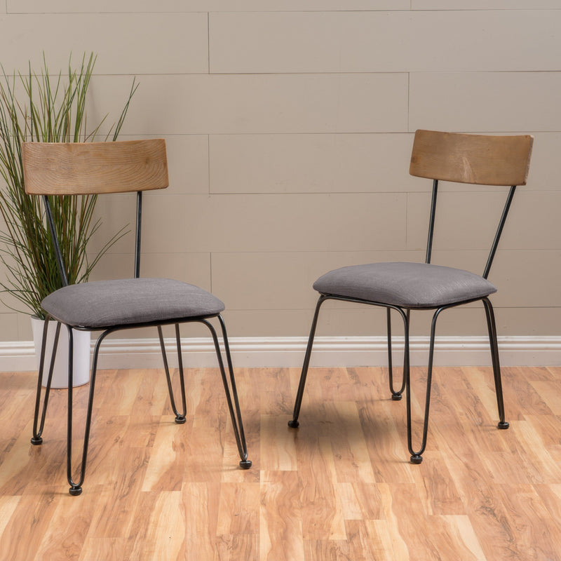 Metal Frame Chairs with Cushion (Set of 2) - NH745992