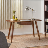 Wood Study Table with Faux Wood Overlay - NH421103