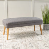 Mid Century Modern Fabric Ottoman Bench - NH914992