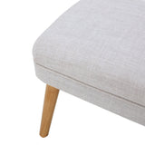 Mid Century Modern Fabric Ottoman Bench - NH914992