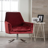 Modern Velvet Swivel Armchair - NH855992