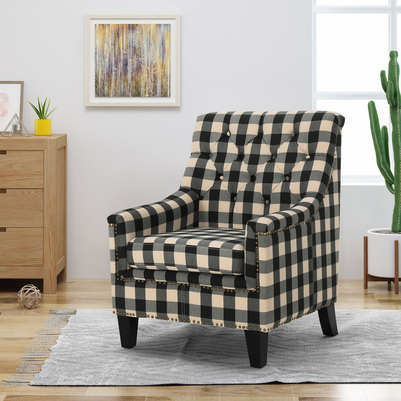 Fabric Tufted Club Chair - NH465503