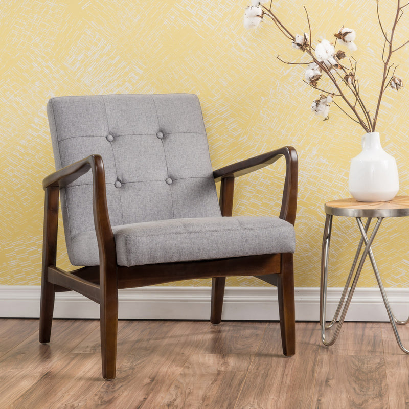 French-Style Contemporary Fabric Club Chair - NH070003