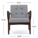 French-Style Contemporary Fabric Club Chair - NH070003