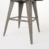 30-Inch Mixed Black Wicker Barstools (Set of 4) - NH794003