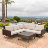 Outdoor Wicker Sofa Set with Water Resistant Cushions - NH877003