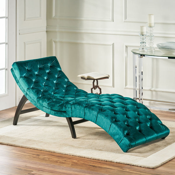 Tufted New Velvet Chaise Lounge - NH465203