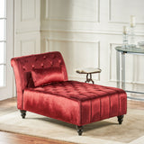 Tufted New Velvet Chaise Lounge - NH362103