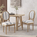 French Country Fabric Dining Chairs - NH419413