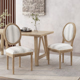 French Country Fabric Dining Chairs - NH419413