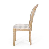 French Country Fabric Dining Chairs - NH419413