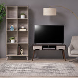 Mid Century 2 Piece TV Stand & Bookcase Set - NH778903