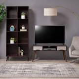 Mid Century 2 Piece TV Stand & Bookcase Set - NH778903