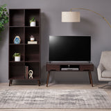 Mid Century 2 Piece TV Stand & Bookcase Set - NH778903