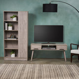 Mid Century Modern 2 Piece TV Stand & Bookcase Set - NH888903