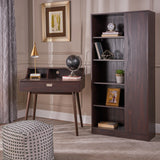Mid Century Modern 2 Piece Finished Faux Wood Home Office Set - NH313303