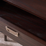 Mid Century Modern 2 Piece Finished Faux Wood Home Office Set - NH313303