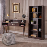 Mid Century Modern 2 Piece Finished Faux Wood Home Office Set - NH513303