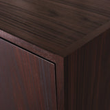 Mid Century Modern 2 Piece Finished Faux Wood Home Office Set - NH513303