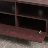 Mid Century Modern Cabinet & Shelves TV Stand - NH293203