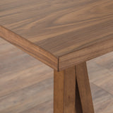 Farmhouse Faux Wood Dining Table with A-Frame Legs - NH087003