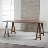 Farmhouse Faux Wood Dining Table with A-Frame Legs - NH087003