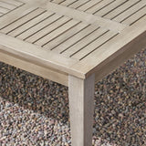 Outdoor Wood and Wicker Sofa and Coffee Table Set - NH241803