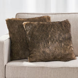 Modern Glam Faux Fur Throw Pillow - NH707992
